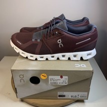 On Cloud 5 Men&#39;s Size 11.5 Running Shoes On-Run Ox Shadow Maroon Sneaker... - $133.64