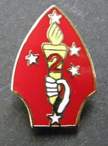 US MARINE CORPS 2ND MARINE DIVISION LAPEL PIN BADGE 1 INCH USMC - $5.74