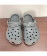 Crocs 206991 Gray Kids Classic Clogs Sz J3 / 8.5 - $356.48 MXN