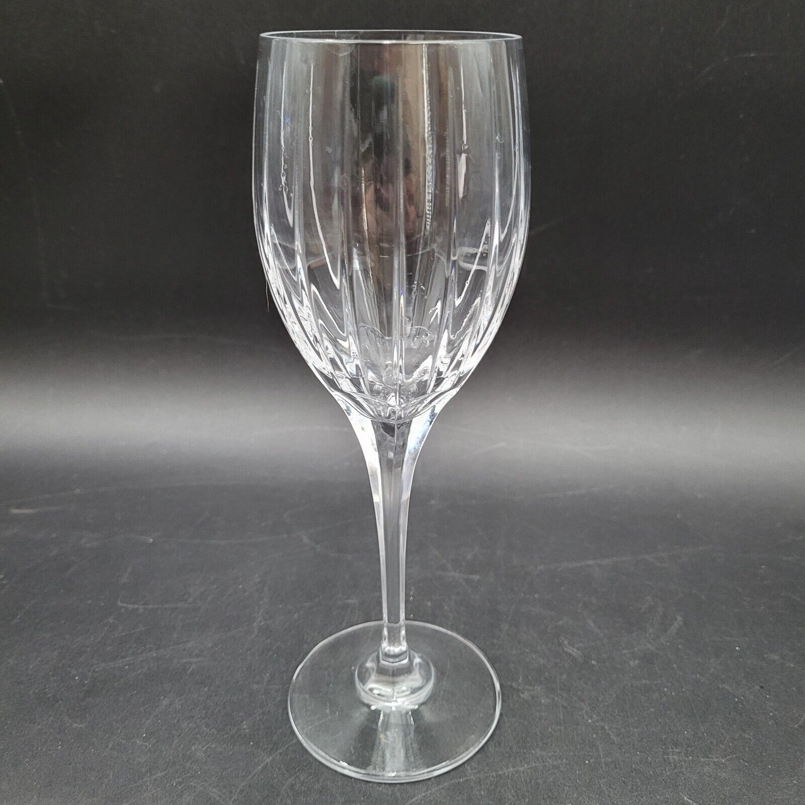 Rare Elegant Mikasa Illusion Crystal Glass Water Wine Goblet 9&quot; Disconti... - $9.89
