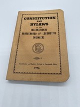 1976 CONSTITUTION &amp; BYLAWS RAILROAD LOCOMOTIVE ENGINEERS RULE BOOK MANUAL - £3.91 GBP