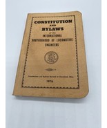 1976 CONSTITUTION &amp; BYLAWS RAILROAD LOCOMOTIVE ENGINEERS RULE BOOK MANUAL - £3.90 GBP