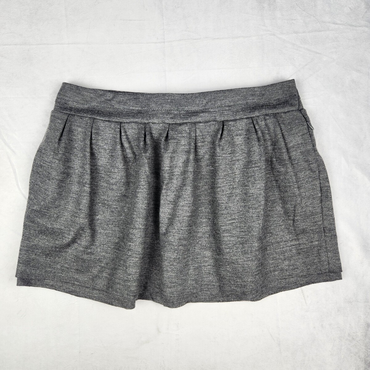 Diane Von Furstenberg DVF Skirt Womens Size 6 Addie Heather Grey Wool Blend - $36.08