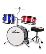 Kids Drum Set, Junior Beginner With Snare Drums Cymbals Throne Bass Toms... - $106.89+