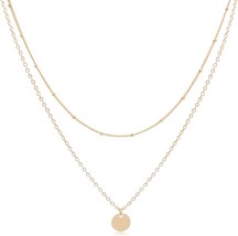 Dainty Layered Choker Necklaces Handmade Coin Tube Star Pearl Pendant Mu... - $24.79