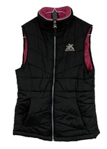 ZeroXposur Winter Vest Girls Med 10-12 Pink Black Vest 22 Length 16 Across - $11.88