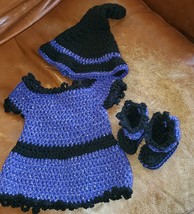 Halloween Witch Crochet Baby Outfit - £22.54 GBP