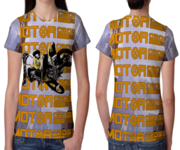 Motor Cross Womens Printed T-Shirt Tee - $14.53+