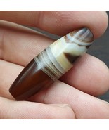 Antica perla di agata yemenita da collezione con agata a fascia firmata ... - $658.81 MXN