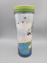 Starbucks Spring 2009 Tumbler 16oz Trees Park Green Twist Lid - $9.63