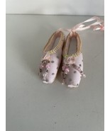 Vintage 2.5&quot; Ballet Slipper Christmas Ornament Pink - $11.29