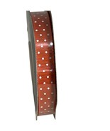 Dusty Durango Polka Dot Grosgrain Ribbon 1/2&quot; Wide 15 Yards Stampin&#39; Up! - $10.53 CAD