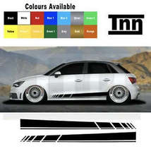 Side Stripe Stickers Graphics Decals For Audi A1 A3 A4 A5 A6 A7 S1 RS1 S... - £40.05 GBP