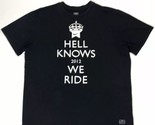 Nike Hell Knows We Ride 2012 Skateboard 2XL Men&#39;s Black T-Shirt - $39.55
