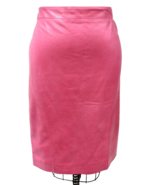 Vintage Christian Dior Boutique Pink Lambskin Leather Skirt Fits L/XL Fr... - $9,477.32 MXN