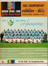 1965 AFL Championship Game Program Chargers Bills - £207.70 GBP