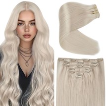 Ve Sunny Human Hair Clip in Extensions Blonde Clip in Hair Extensions Pl... - $49.49