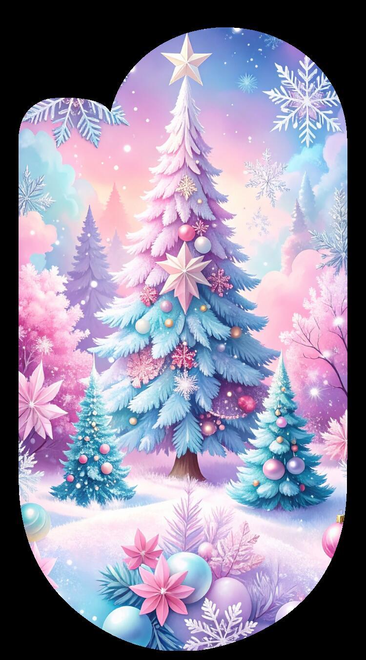 Winter Christmas Tree Paperclip Design Clipart 120PNG Digital Download  Bundle Item image 7