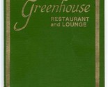 The Greenhouse Restaurant and Lounge Menu Grace Avenue Panama City Florida  - $18.81
