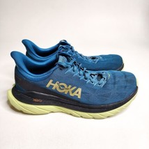 Hoka One One Mach 4 Mens Size 9.5 D Blue Athletic Running Shoes Sneakers - £38.91 GBP