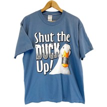 Big Fish Sportswear Mens L Shut The Duck Up Graphic T-Shirt Blue Gildan ... - £15.35 GBP
