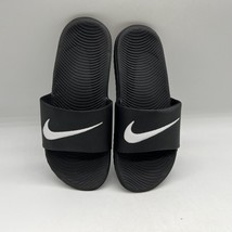 Nike Youth Boy&#39;s Kawa Slide Sandals Black/White #819352-001  112ABCDEFG - £17.54 GBP