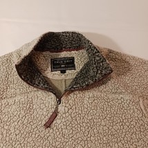 True Grit Men's Beige/Tan 1/4 Zip Pullover Sweater Jacket Size Medium Chest 43" image 4