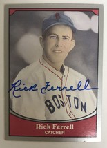 Rick Ferrell (d. 1995) Signed Autographed 1990 Pacific Legends Baseball ... - £11.72 GBP