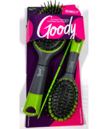 “3 Pk” Goody “Detangle It” Ball Tip Cushion Oval Hair Brushes &amp; Detangli... - £10.22 GBP