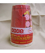 50 Vintage Dixie Cups Fireside Design 6-7 Oz Mira-Glaze Hot w handles NO... - $470.24 MXN