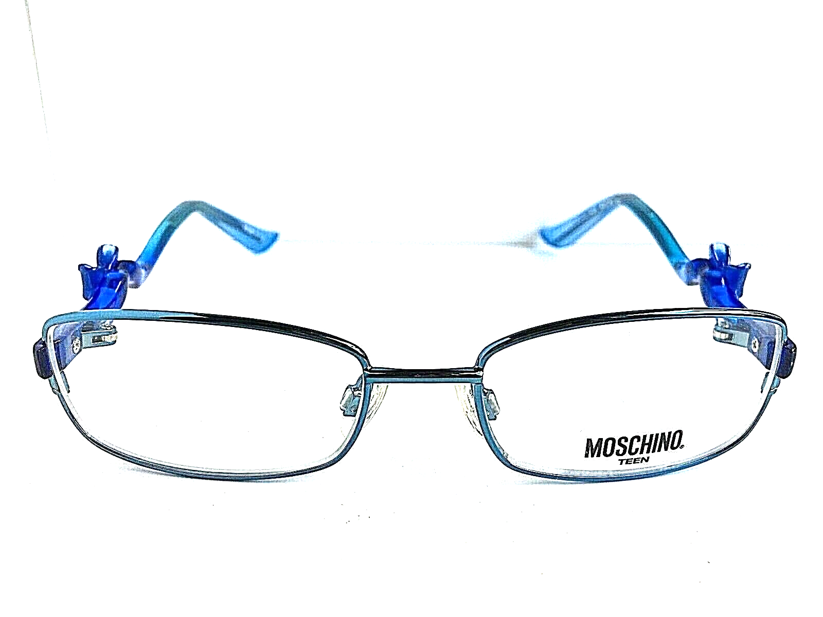  LOVE MOSCHINO Girls Teen MO 093 03 A58 49mm Blue Girls Eyeglasses Frame - $49.99