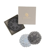 Mijal Gleiser Double Sided Coasters Laser Cut Heat Resistant Non Slip Stain Resi - £27.67 GBP