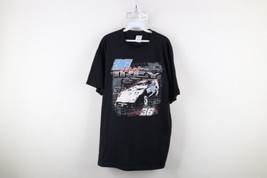 Vintage Y2k Mens Size XL Faded Matt Irey Car Racing Short Sleeve T-Shirt Black - £32.28 GBP