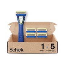 Men&#39;S Beard Trimmer And Beard Groomer With 5 Razor Blades From Schick. - £26.55 GBP