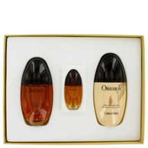 OBSESSION by Calvin Klein 3 piece gift set for Women - £46.89 GBP