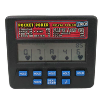 Vintage Radica Pocket Poker Electronic Handheld Game Royal Flush 3000 Model 1310 - $14.84