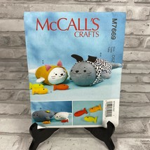 New McCalls Crafts Pattern Soft Toys Fish Softie Doll for Cat Dog  M7669 - $7.04