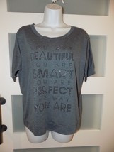 Forever 21 Gray You Are Beautiful You Are Smart  ...... Shirt Size Medium - $15.00