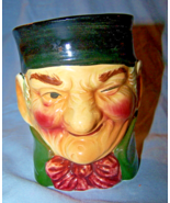Vintage Hand-Painted Toby-Type Old Man Wall Pocket-Made in Japan - $24.50