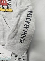 Disney Baby 0-3 Months Mickey Mouse Gray Hoodie w/Ears and Jogger Pants Set NEW image 3