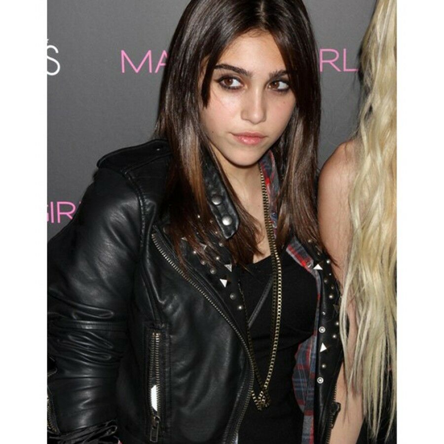 Women's Black Color Biker Cropped Genuine Leather Silver Studded Handmade Jacket