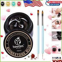 Beetles Rhinestone Nail Art Glue with Dual Brush Set - Perfect Gift for ... - $280.49 MXN
