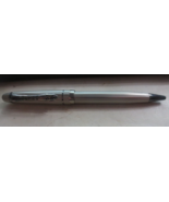 Retro 51 Silvertone Ballpoint Pen ribbed stripe - £36.38 GBP