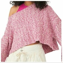 Free People OB1260358 Good Day Cropped Pullover Pink ( S ) - $118.77