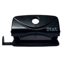 Stat 2 Hole Puncher Small 10 Sheets (Black) - Plastic - £23.91 GBP