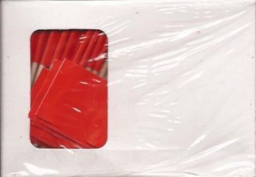 Box of 100 Red Toothpick Flags, 100 Small Mini Red Flag Cupcake Picks - $7.90
