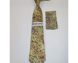 Men&#39;s Stacy Adams Tie and Hankie Set Woven Silky Fabric #Stacy62 Gold - €25,76 EUR