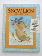 SNOW LION ~ David McPhail ~ Vintage Childrens Book ~ Parents Magazine Pr... - $8.77