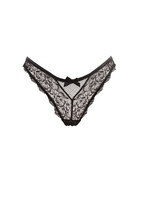 L&#39;agent By Agent Provocateur Womens Briefs Lace Shinny Black Size S - £27.64 GBP