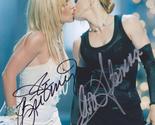 Signed MADONNA &amp; BRITNEY SPEARS kissing Photo with COA Autographed - £97.88 GBP